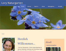 Tablet Screenshot of lory-naturgarten.de